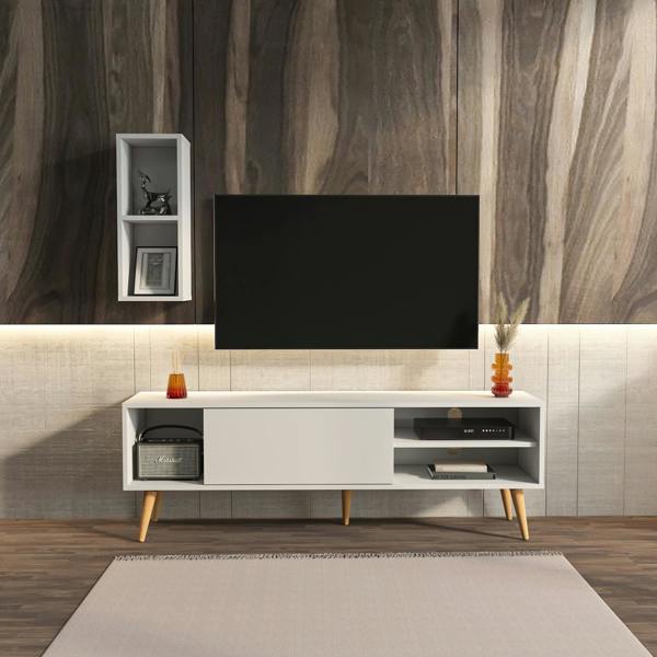 Decorotika Rans Modern Tv Stand TV Cabinet for TV's up to 55"