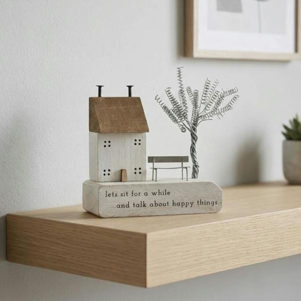 Garden Greatness Happy Things Wooden House Plaque