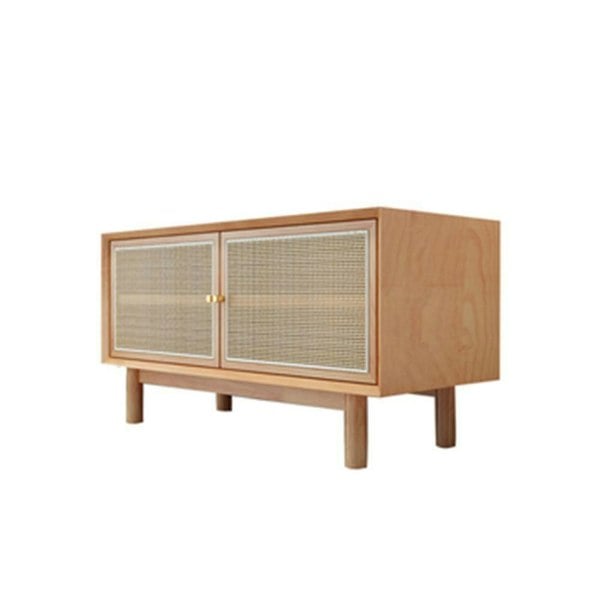 Bernadette Wardrobe, Hallway Storage, Natural Rattan & Oak-Weilai Concept-4-Weilai Concept