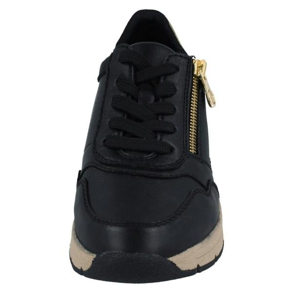 Rieker Ladies Rieker Casual Wedge Trainers With Side Zip N9301