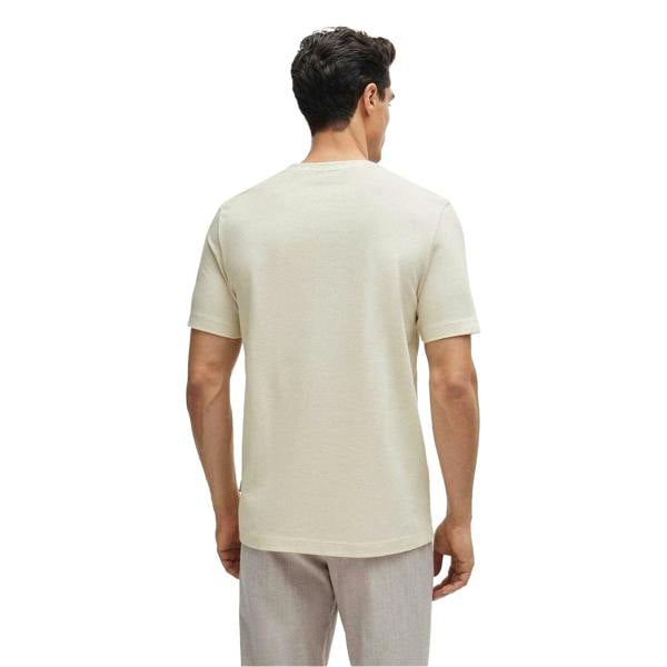Hugo Boss Mens Boss Cotton Regular T-Shirt - White - 