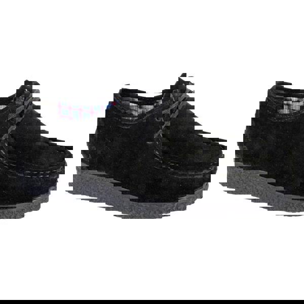 Roamers Mens Suede Apron Casual Shoes - Black