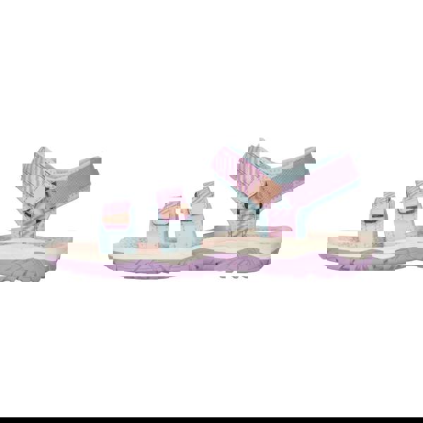 Mountain Warehouse Childrens/Kids Tonal Stripe 3 Touch Fastening Strap Sandals - Purple - 