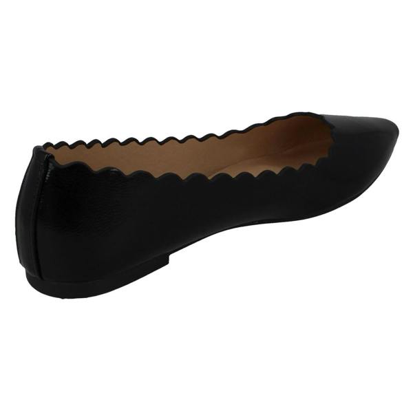 Spot On Ladies Spot On Flat Pointed Toe Ballerinas F80458