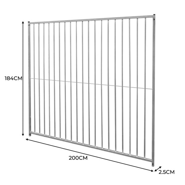 Monstershop 2m Dog Run Panel – 8cm Bar Spacing