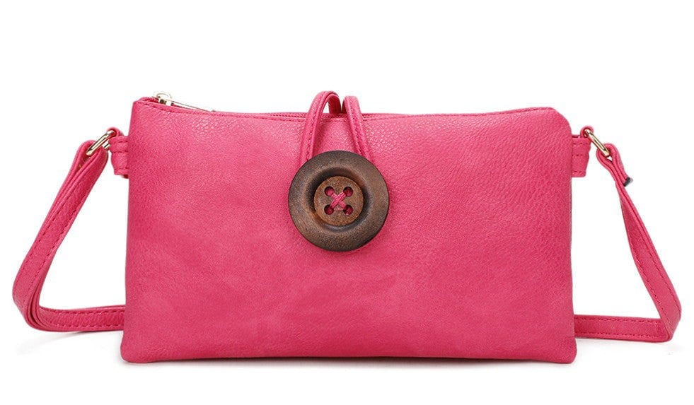 Kitise Big Button Slim Handbag Crossbody Bag