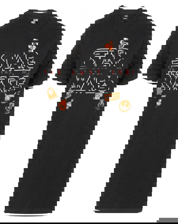 Star Wars Mens Black Badges Short Sleeved T-Shirt