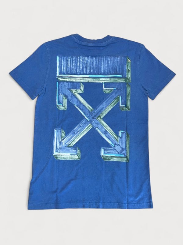 Off-White Arrow Vintage Casual Tee Blue