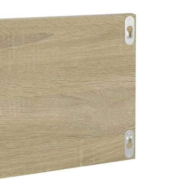 Berkfield Wall Shelf 2 pcs Sonoma Oak 80x11.5x18 cm Engineered Wood