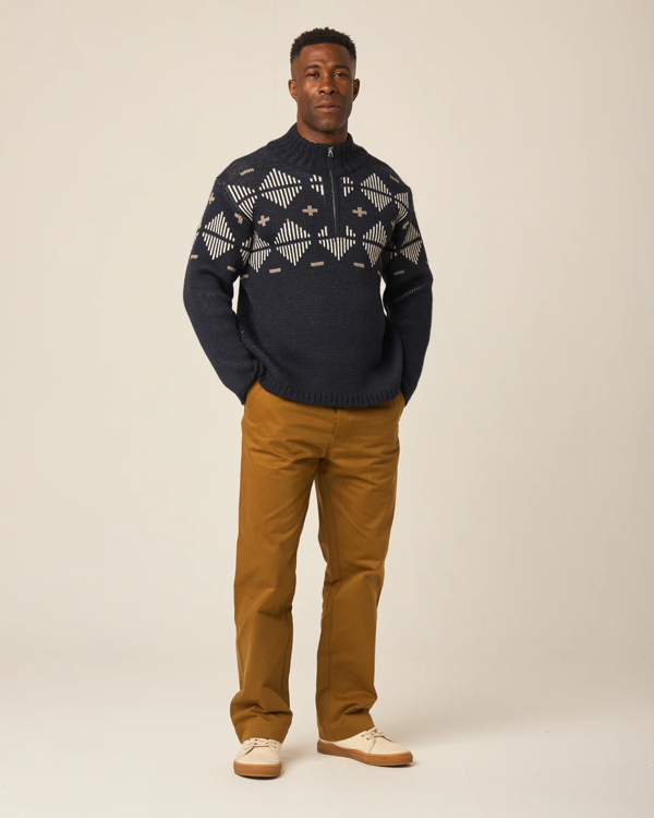 Peregrine Mountain Zip Neck Sweater