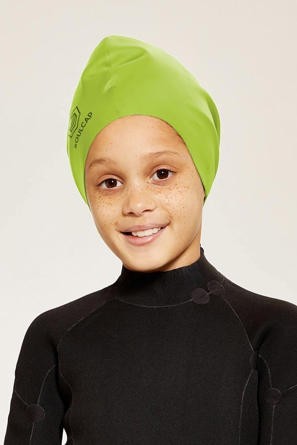 SOUL CAP Kids Swim Cap - Lime Punch - L