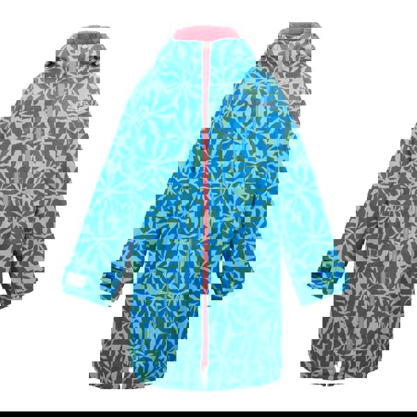 Regatta Childrens/Kids Floral Changing Robe - Blue/Pink Lemonade - 