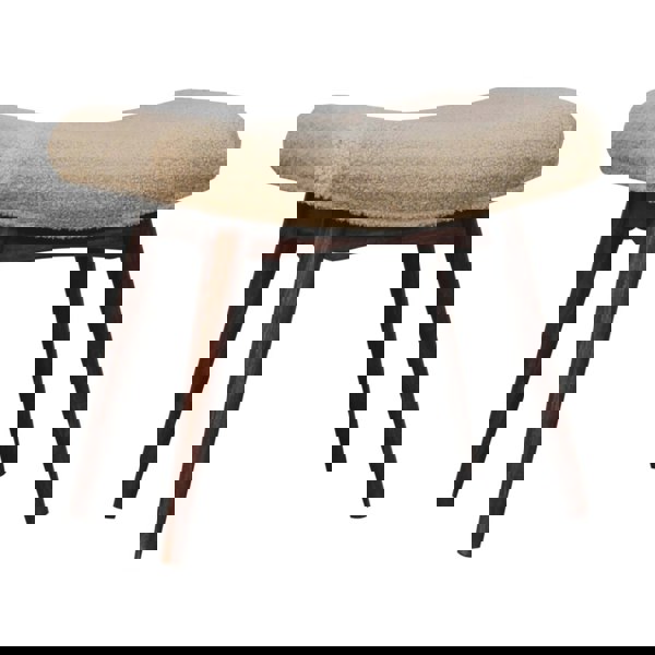 Artisan Furniture Honey Caramel Boucle Cream Curved Bench