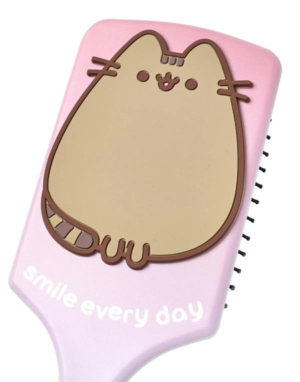Pusheen Womens Multicoloured Smile Every Day Hair Brush and Scrunchie Set (One Size)