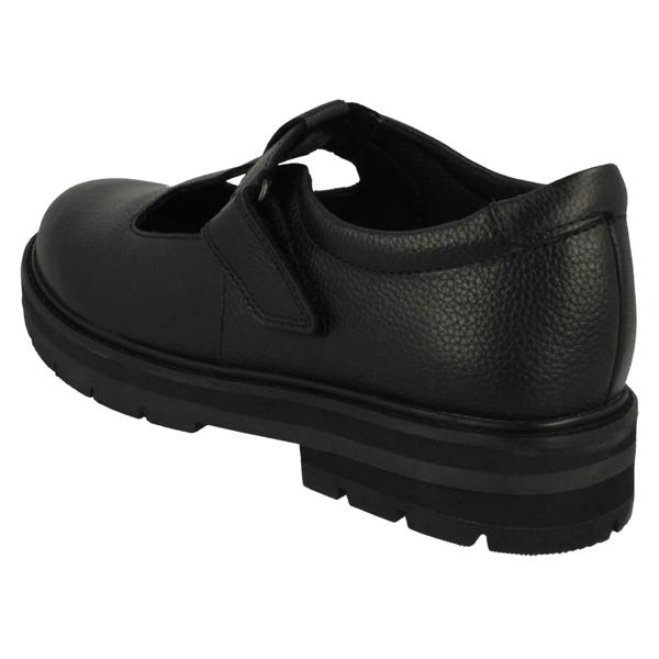 Clarks Girls Clarks Lightweight T-Bar School Shoes Prague Brill