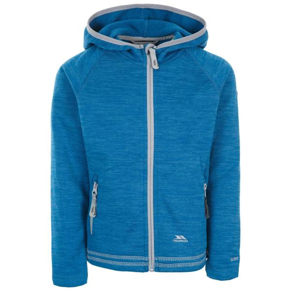 Trespass Girls Goodness Airtrap Fleece Hoodie - Cosmic Blue - 