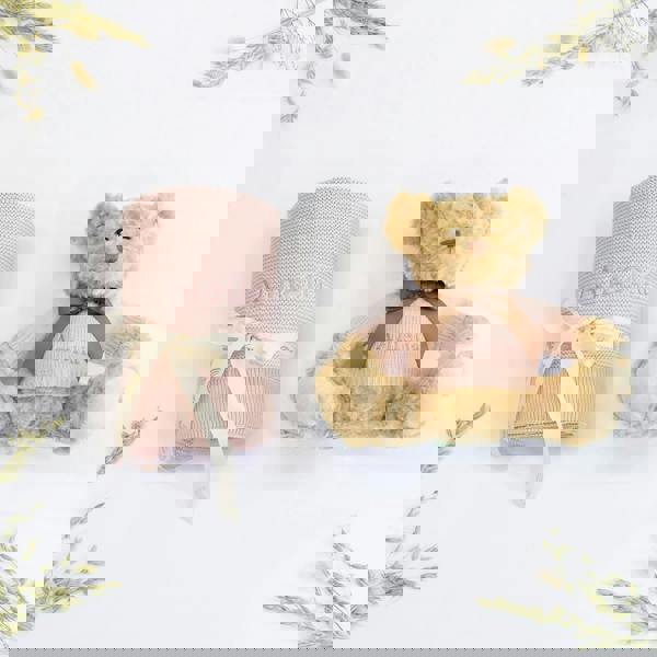 The Baby Gifting Company NEW BABY BLANKET AND TEDDY