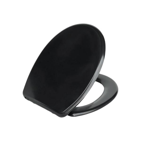 RTS Black Duroplast Top Fix Soft Close Quick Release Toilet Seat