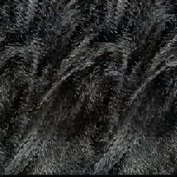 HomeSpace Direct Luxury Faux Rabbit Fur Rug White