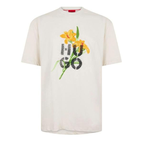 Hugo Mens Dilablumi T-Shirt - White - 