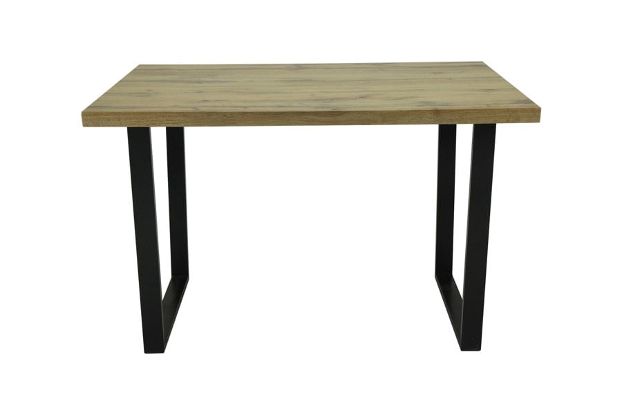 Indoor Living Colorado Oak Dining Table with Industrial Black Legs