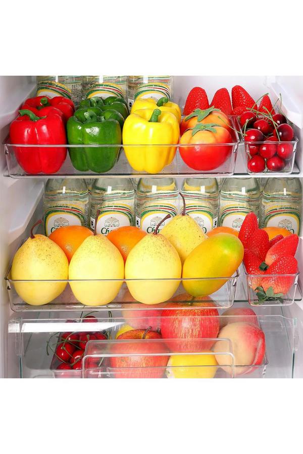 Living and Home 18PCS Clear Plastic Drawer Storage Container Box Multifunctional Organizer
