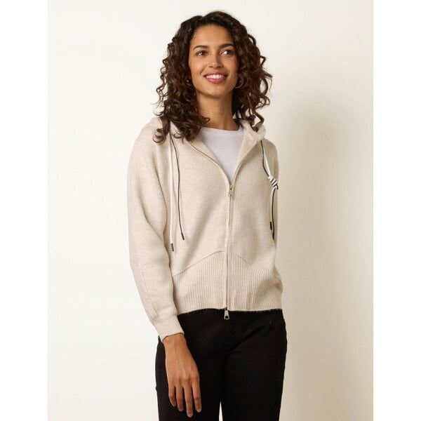 Blue Vanilla Knitted Zip Through Hoodie