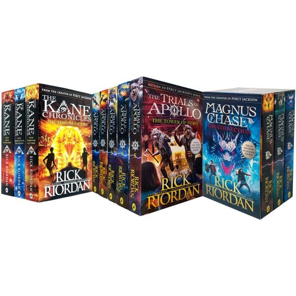 Puffin Trials of Apollo, Magnus Chase & Kane Chronicles Series 11 Books Set by Rick Riordan