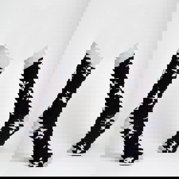 High Flying dress socks / Black & White - Heating & Plumbing London - Dress Socks
