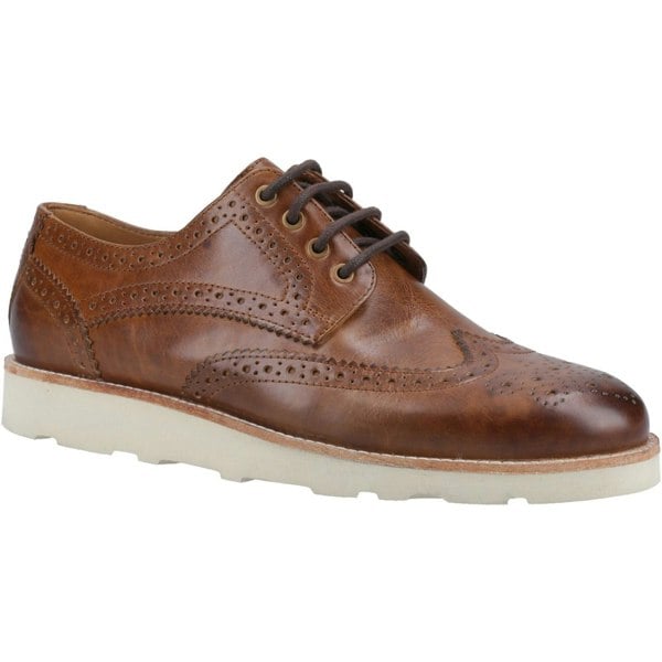 Hush Puppies Kendrick Leather Men's Tan Brogues Shoes