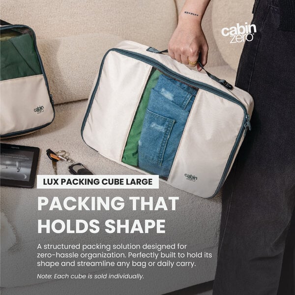 CabinZero Lux Packing Cube (Large), Premium Structured Organiser for Bulkier Items