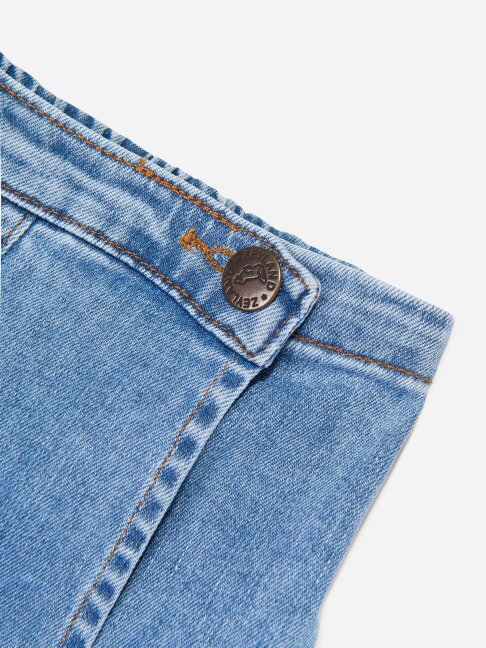 Childsplay Basics Girls Denim Pleated Skort in Blue