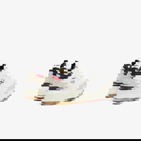 Lacoste Mens Lineshot Logo Leather Trainers - Off White - 