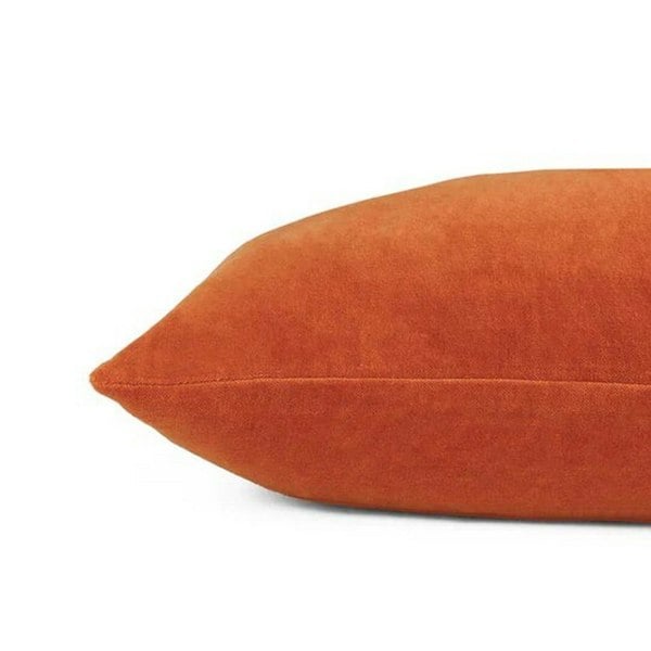 Furn Solo Velvet Square Cushion Cover - Orange