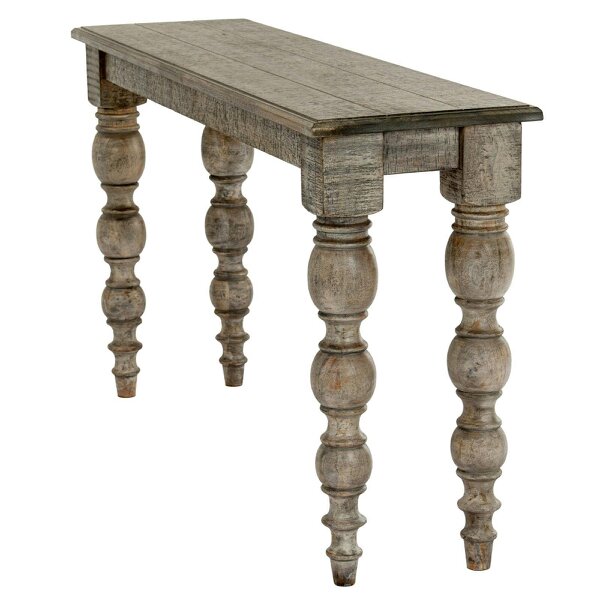 Wyld Haus Montaine Mid Century Wide Brown Wood Console Table