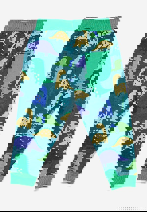 Organic Tonal Dinosaur Print Joggers - Toby Tiger