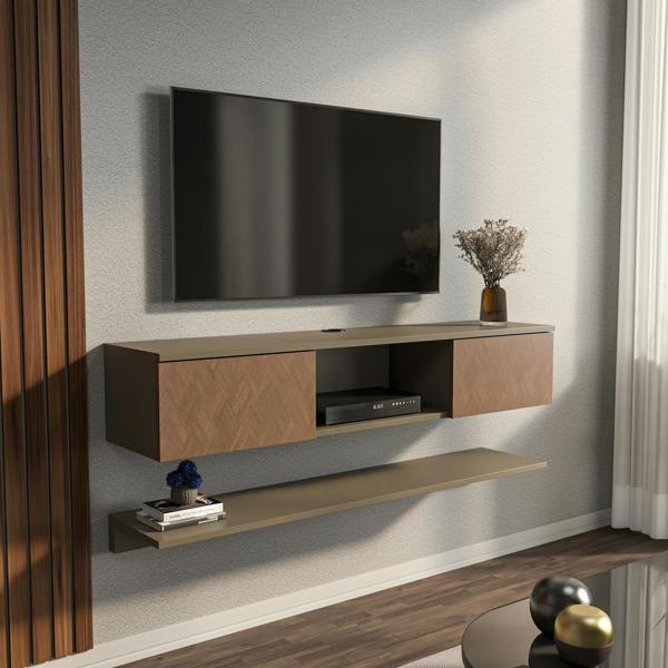 Decorotika Elia Modern Tv Stand TV Cabinet for TV's up to 60"