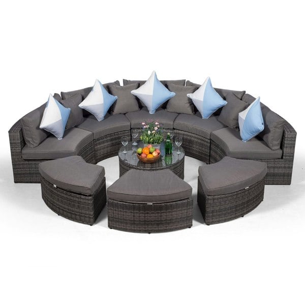 Giardino Monaco Luxury Large Rattan Garden Sofa Set