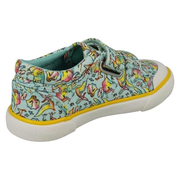 Start-rite Boys Startrite Dinosaur Detailed Hook & Loop Canvas Shoes Dino-Mite