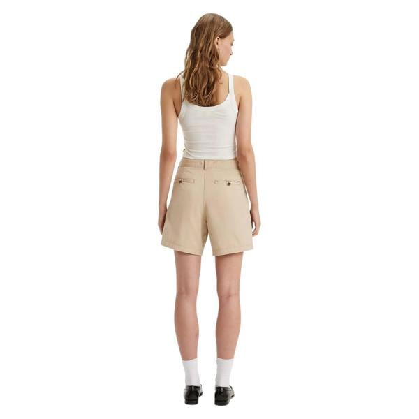 Levis Womens/Ladies Pleated Shorts - Deep Lichen Green - 