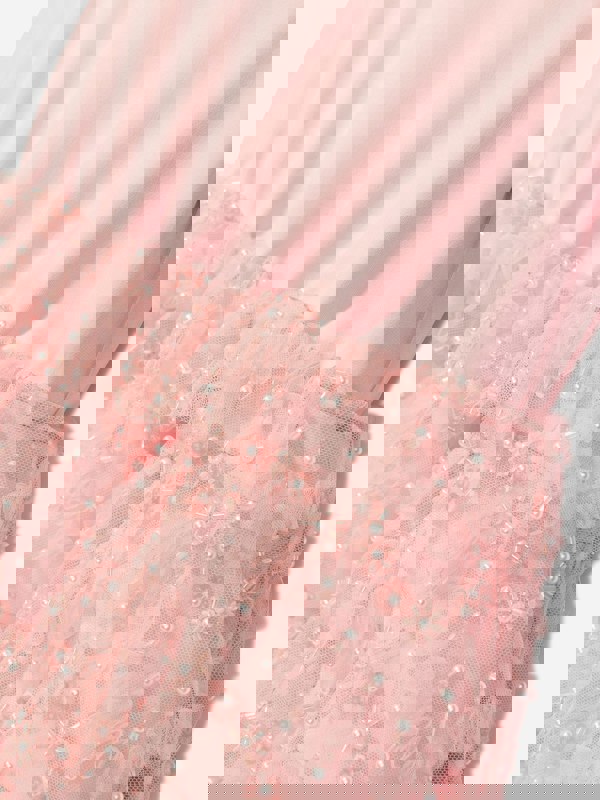 Self Portrait Girls Sequin Dress in Pink