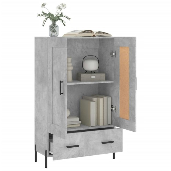 Berkfield Highboard Concrete Grey 69.5x31x115 cm Engineered Wood