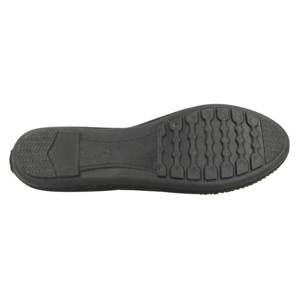 Spot On Ladies Spot On Jewel Trim Vamp Ballerinas