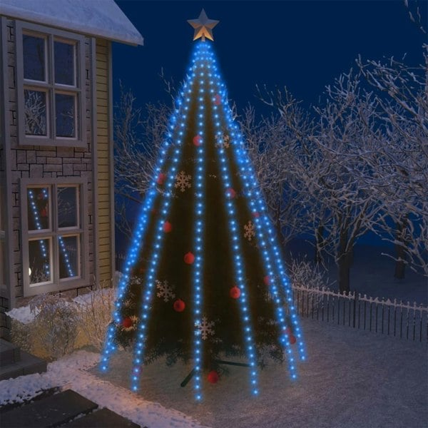 Berkfield Tree Lights with 500 LEDs Blue 500 cm Indoor Outdoor