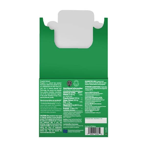 Bee and You Propolis Immune Shot - Probiotic, 50 ml x 12