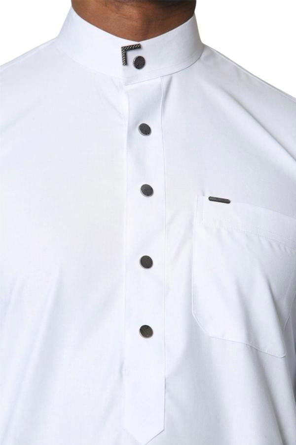 Infinity Leather Men's Thobe Arab Saudi Emirati Islamic Clothing Jubba Robe