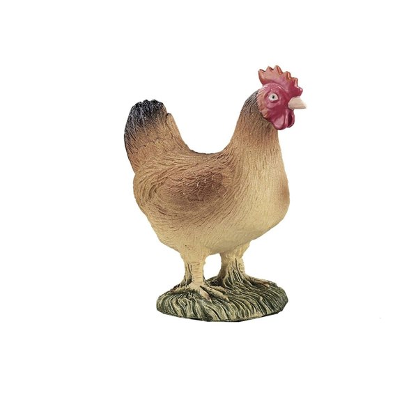 Mojo Fun Hen Standing Farm Toy Figure 5 cm Height Approx - 387052