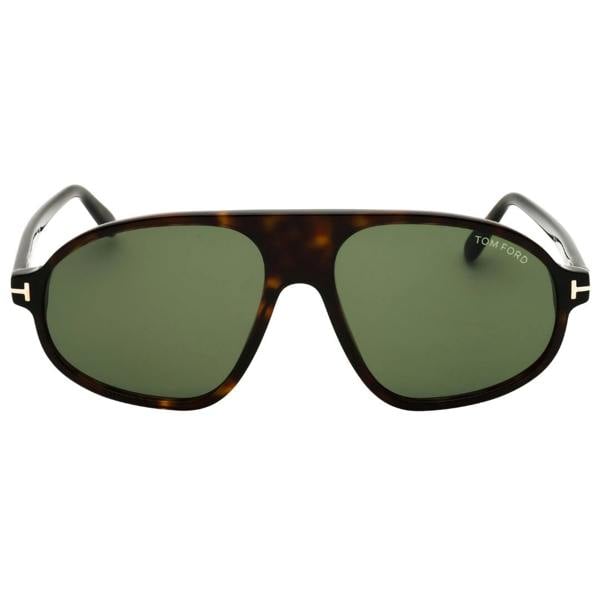 Tom Ford FT1178 52N dark havana / green Sunglasses 58X16X145 One Size