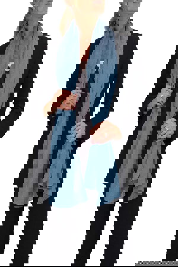 Paulo Due Silk Blend Scarf with Metallic Threads