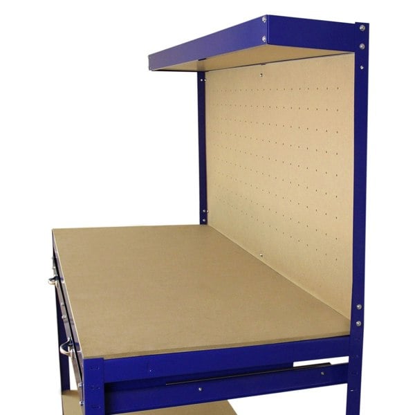 Monstershop Workbench with Pegboard and Drawer - Blue